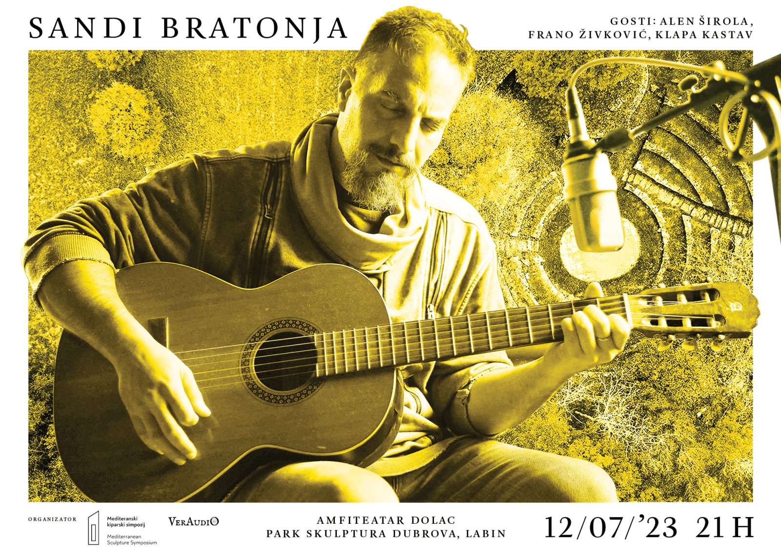Koncert Sandija Bratonje u Parku skulptura Dubrova 12.07.2023