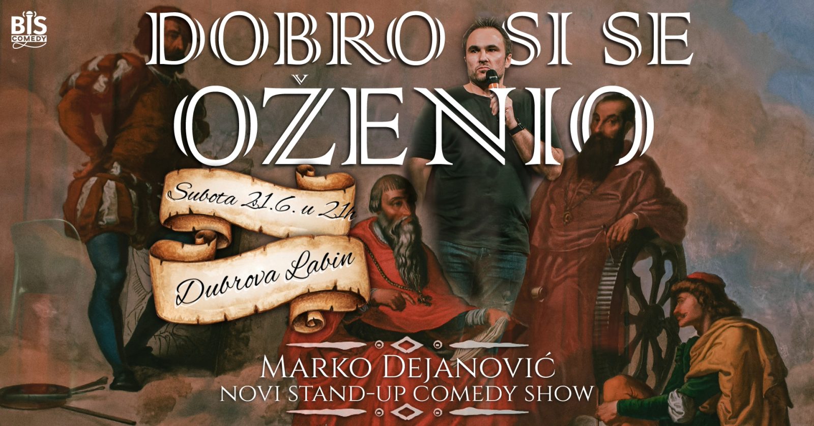 Stand up show Marka Dejanovića – 21.06.2025 u 21:00 OTKAZANO